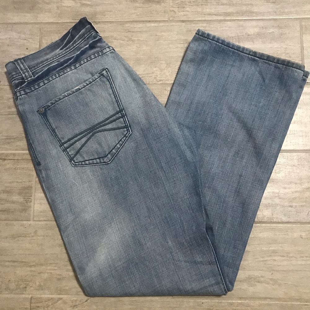 Express Men Jeans Blake 33 X 34 Boot Cut Loose Fit